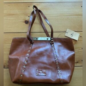 Patricia Nash Brown Leather Tote Bag
